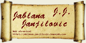 Jablana Janjilović vizit kartica